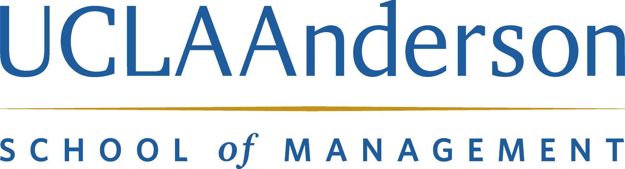 UCLA Anderson School of Management logo showcasing the expertise in startup coaching and mentoring.