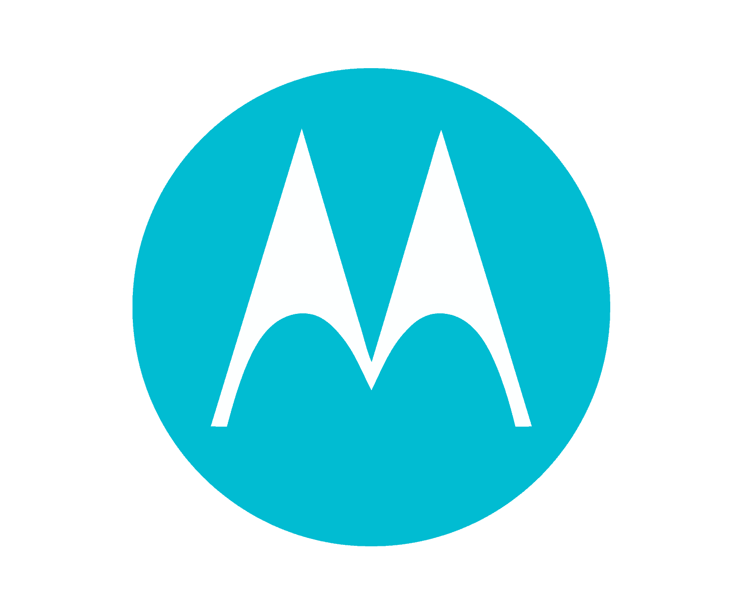 The motorola logo on a white background representing technology startups.